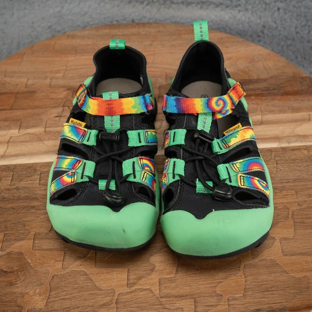 Keen Kids' Knotch Creek Sandal Tie Dye Irish Green Kid Shoe Sandals Size 1